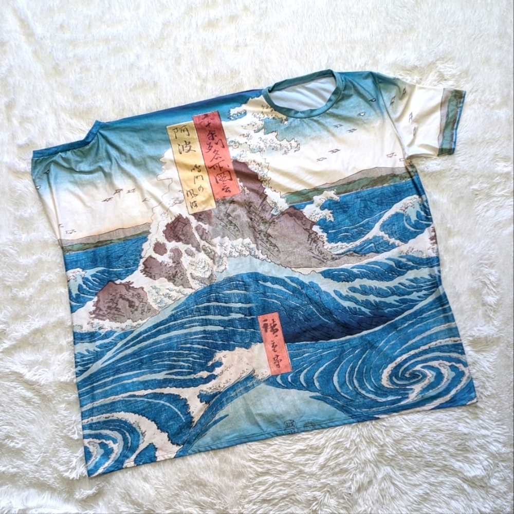 Blackmilk Japanese Naruto Whirlpool Super Drape Oversized Top Size Small - Picture 3 of 7